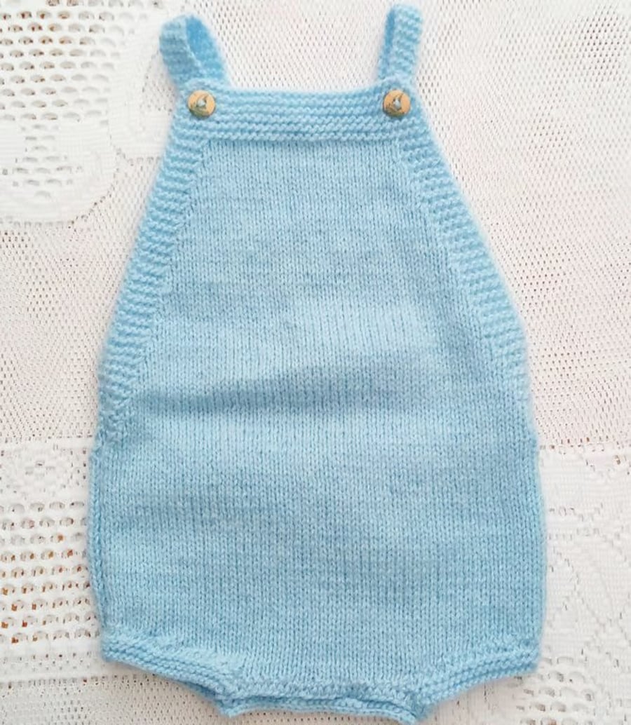 Hand Knitted Romper for a Baby, Baby Shower Gift, Baby Gift