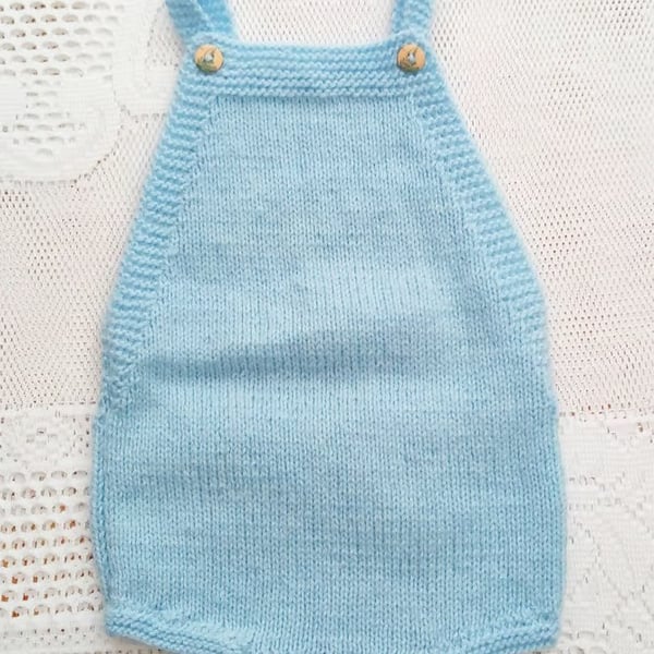 Hand Knitted Romper for a Baby, Baby Shower Gift, Baby Gift