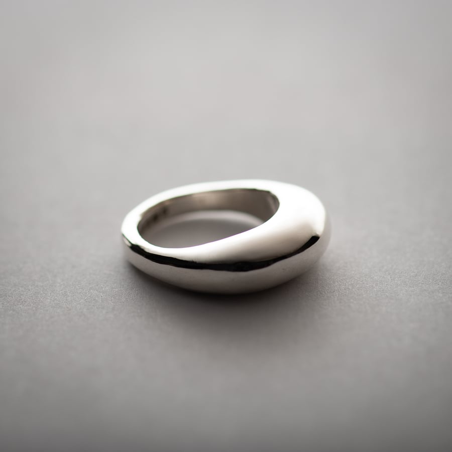 The Chicago- Curved Sterling Silver Ring