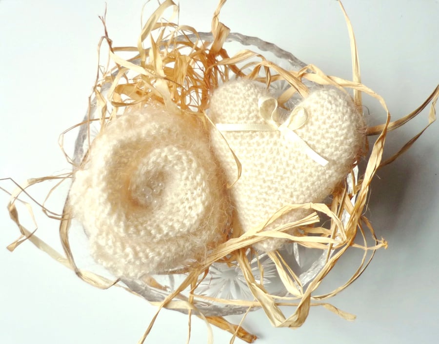 Heart and flower gift set - Mother's Day - Valentine's Day