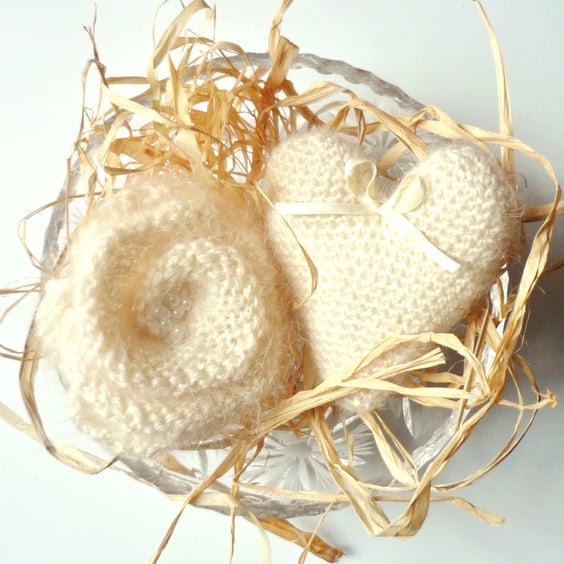 Heart and flower gift set - Mother's Day - Valentine's Day