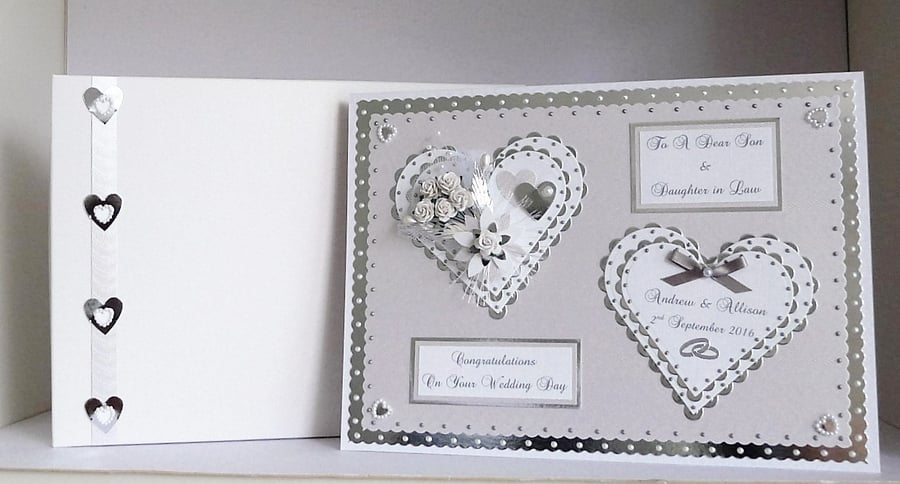 Large A4 Wedding Card with Presentation Box