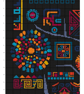 158D - African Aztec Inka Tribal Tree of Life - Fire - Cross Stitch Pattern - Image 4