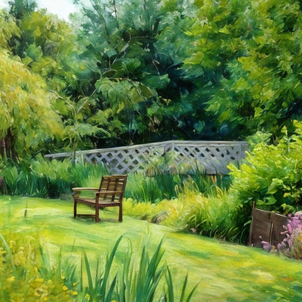 A4 Print Of Gooderstone Water Gardens Norfolk 