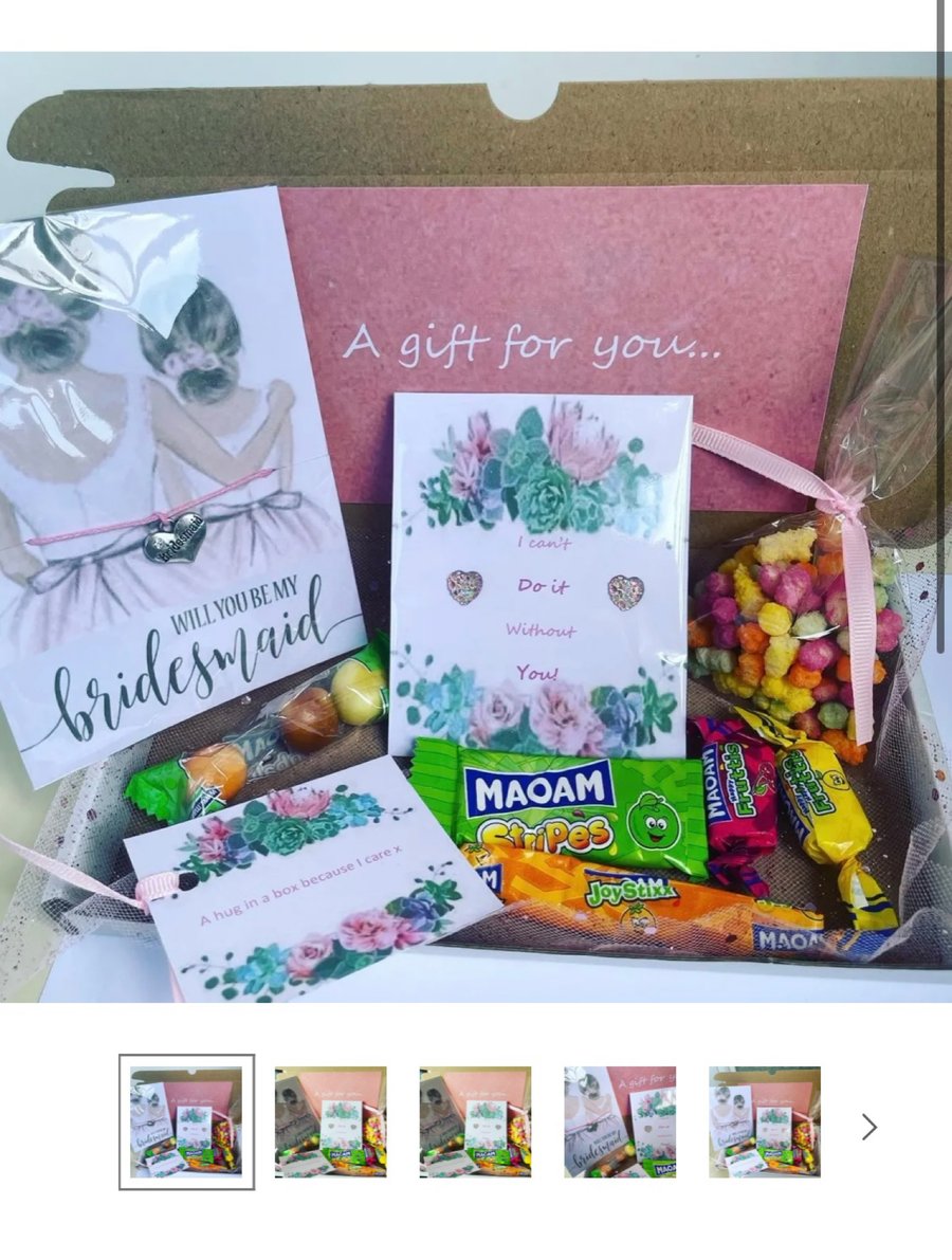 Bridesmaid letterbox mini hamper will you be my bridesmaid jewellery box 