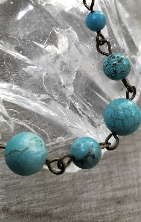 HB6 Turquoise linked bracelet