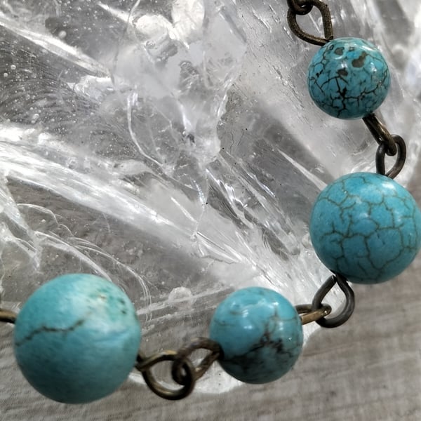 HB6 Turquoise linked bracelet