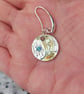     Perfectly Imperfect Ocean design disc earrings. - Image 3