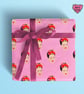 Frida Gift wrap in pink or yellow - Image 3
