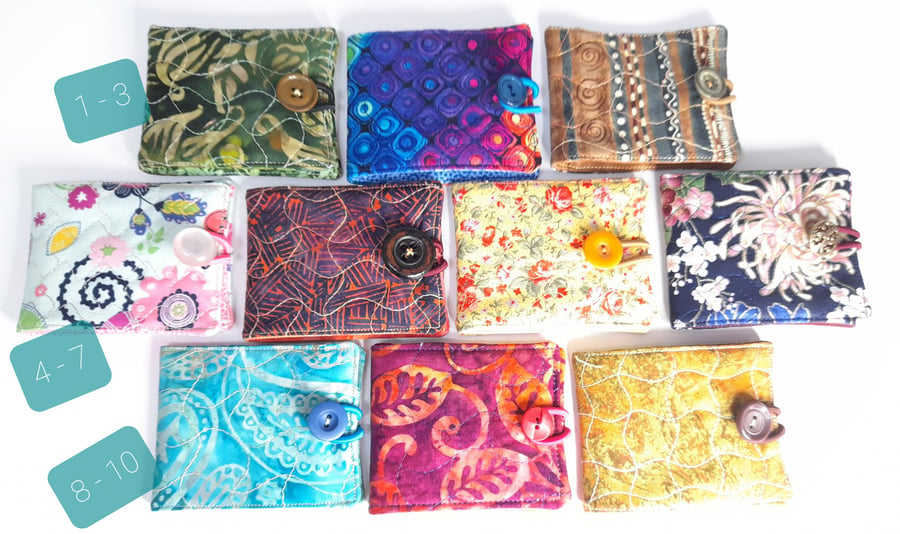 Quilted Card Wallets 