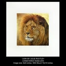 'LION' Limited Edition Print By Julie Routley