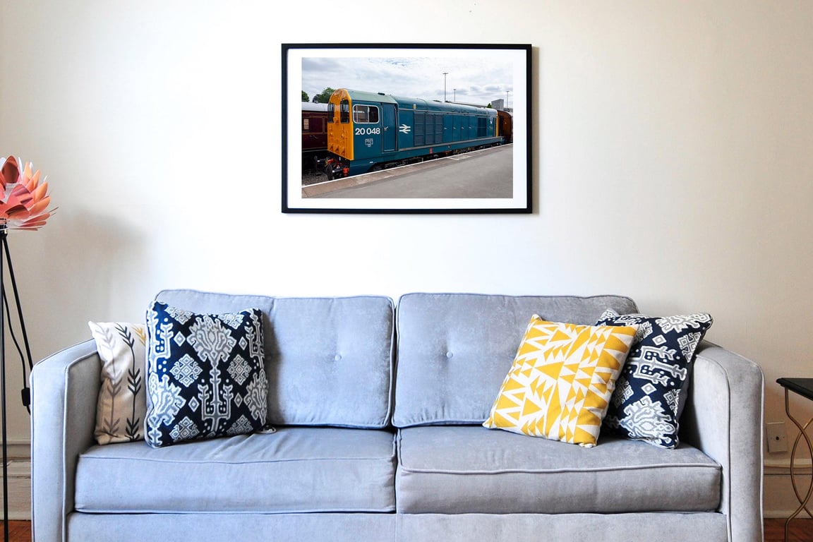 20 048, a class 20 diesel locomotive wall art print