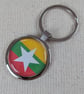 Myanmar Flag Keyring