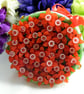 Red and White Fuchsia Flower Pot - Image 5