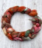 Merino Hand Dyed Spinning Fibre Autumn Dawn 100g - Image 1