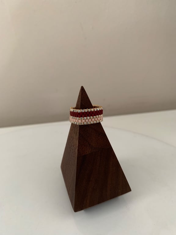 Beautiful beaded ring