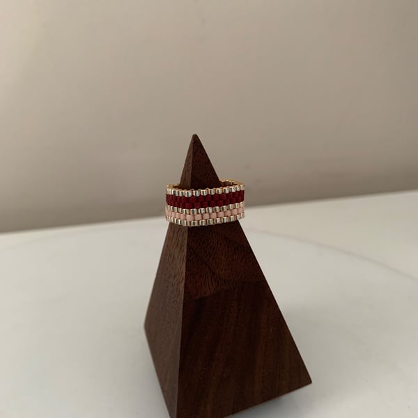 Beautiful beaded ring