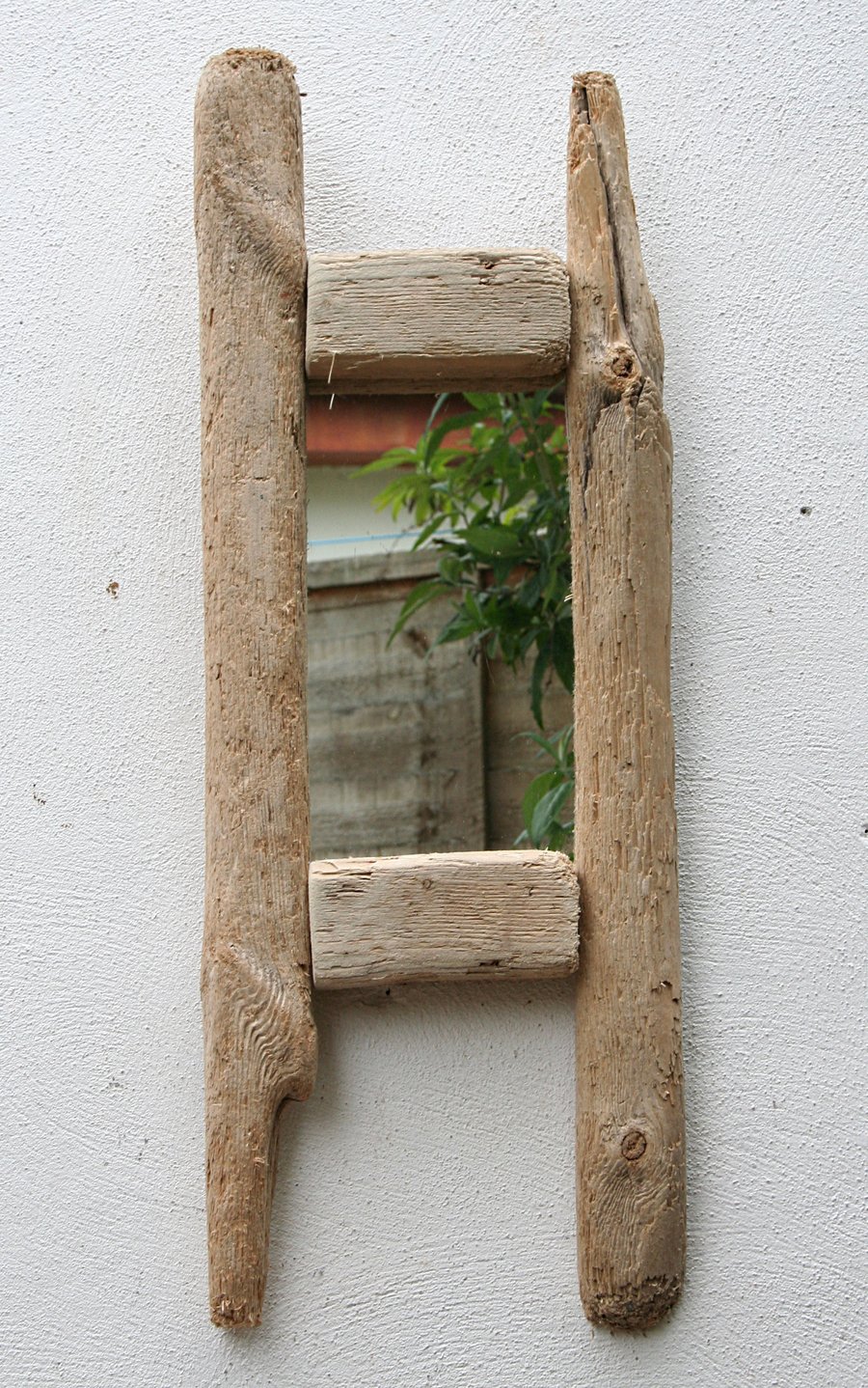 Driftwood Mirror,81 x 30 cm Frame Drift wood Mirror, Driftwood Cornwall UK