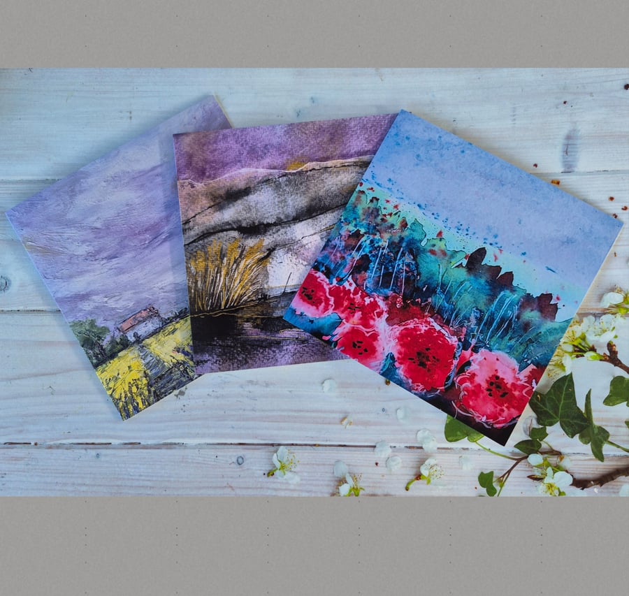 Perfectly imperfect 3 art greeting cards