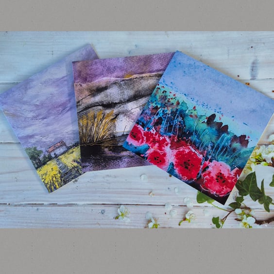 Perfectly imperfect 3 art greeting cards