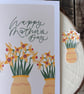Happy Mothers Day, Modern Calligraphy, Daffodils, Muted Colour Palette, Greeting - Image 4