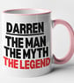 Personalised The MAN, The MYTH, The LEGEND Mug - Mate Friend Funny Christmas  - Image 5