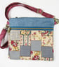 Retro Patchwork Print Crossbody Bag - Image 1