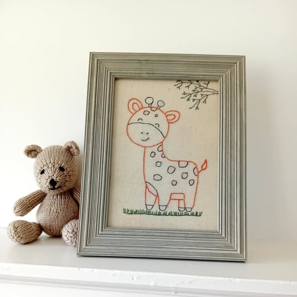 Hand Embroidered Framed Picture