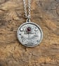 Viking Ship Coin Pendant with Garnet - Image 4
