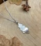 Handmade Silver Oak Leaf Necklace - Image 5