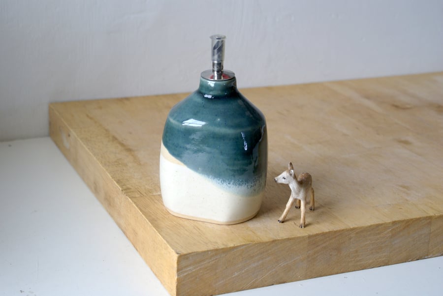 Mini pouring jug - glazed in ice blue