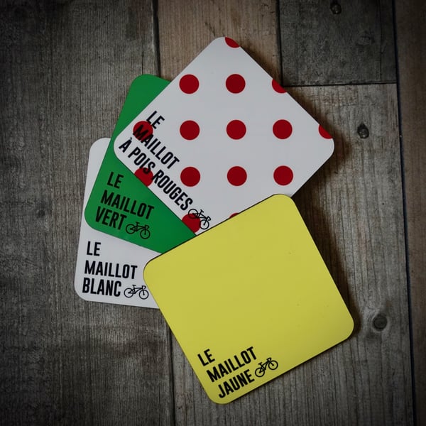 Tour de France Mk2 Coaster Set - Best Selling Cycling Gift 