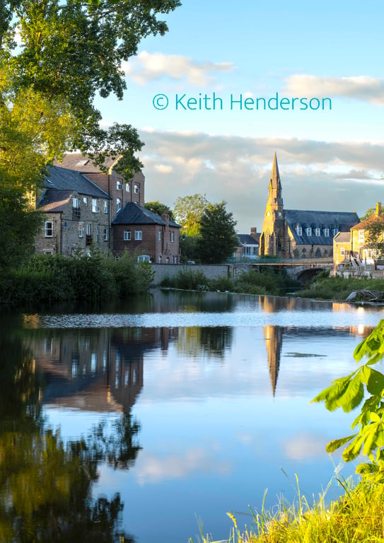 The River Wansbeck Flowing Through Morpeth print