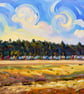 A4 Print North Norfolk Wells-Next-The-Sea Beach Huts Distance