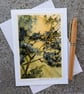 Through The Trees. Blank Card. Original Art. 260197 - Image 1
