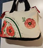 Handbag with poppies an letters  - Image 9