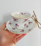 Summer Seconds Rose Garden Tea Cup Candle with Saucer - Image 2