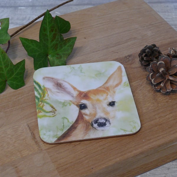 'Guardian of the Glen', cork backed coaster