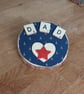 Dad wall art wooden slice