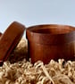 Beautiful, hand-turned mahogany, pull top pot. - Image 6