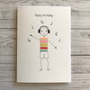 Teenager card, Music card, Personalised