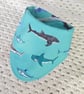 Thistles and Bees Print Baby Bib Bandana Style - Image 2