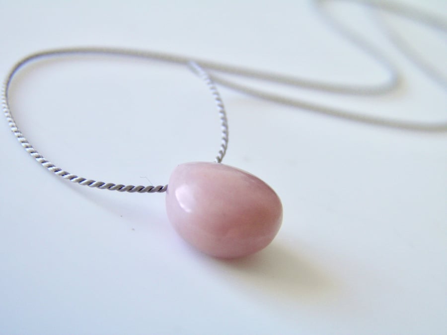 Pink Opal Necklace 