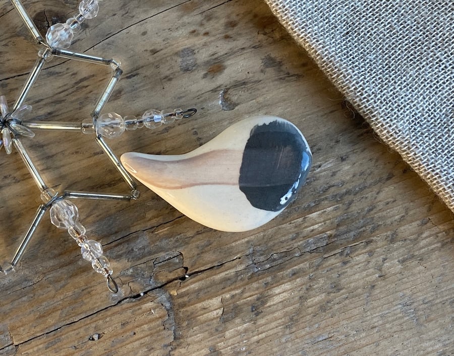 Handmade Ceramic Contemporary Bird Brooch