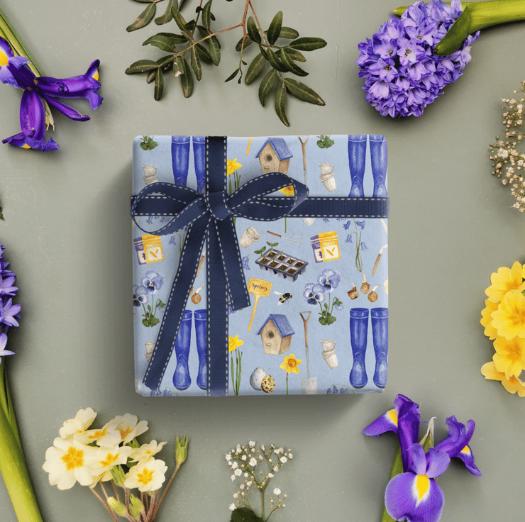 Spring Gardener Wrapping Paper Gardener Gift W Folksy