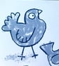  Pigeon Toes original A3 Screen Printby Jo Brown Happy Tomato- unframed - Image 4