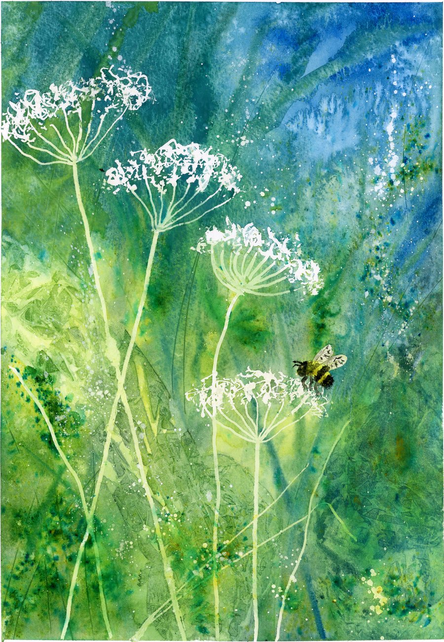 Visiting Bee - limited edition print
