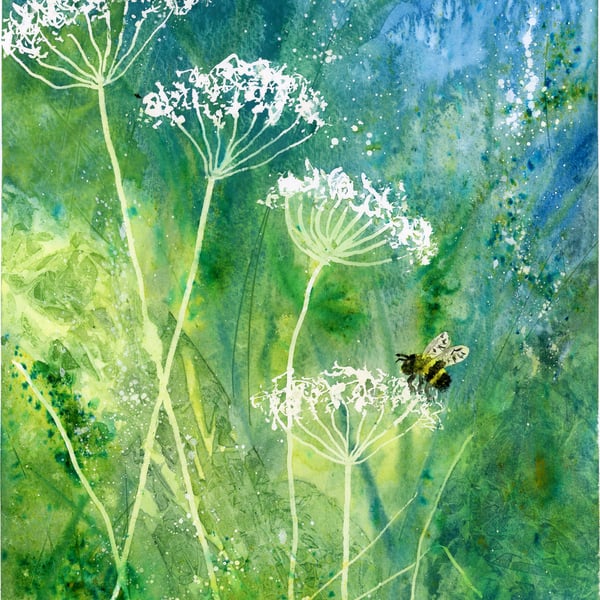 Visiting Bee - limited edition print