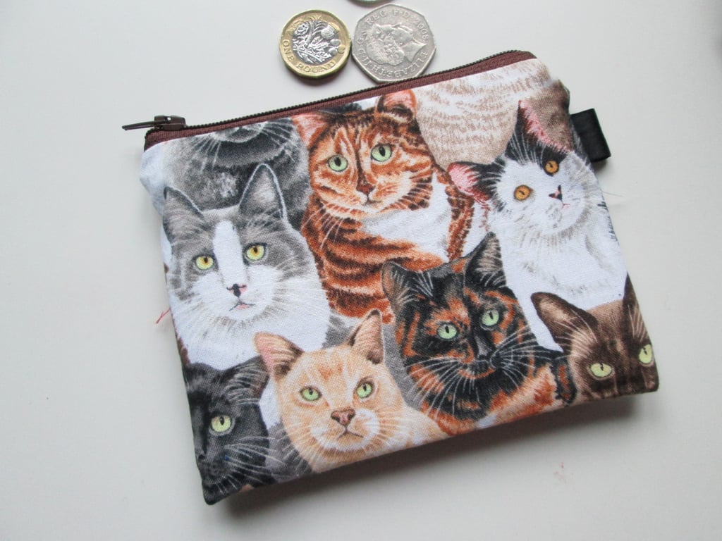 SALE Little Cats Coin Purse