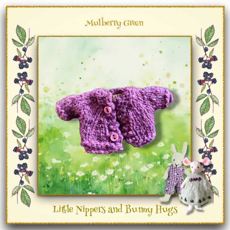 Little Nippers and Bunny Hugs Lilac Cardigan 